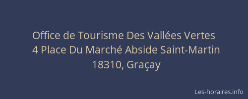Office de Tourisme Des Vall&eacute;es Vertes