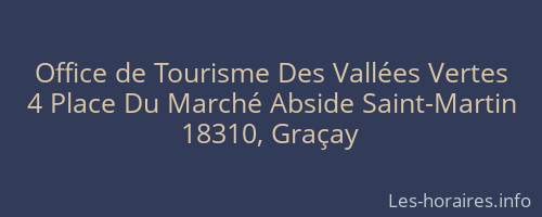 Office de Tourisme Des Vallées Vertes