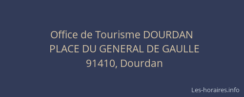 Office de Tourisme DOURDAN