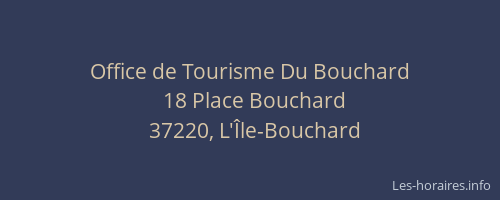 Office de Tourisme Du Bouchard