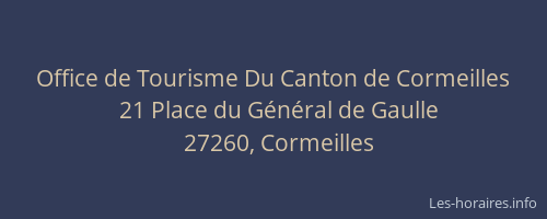 Office de Tourisme Du Canton de Cormeilles