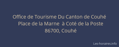 Office de Tourisme Du Canton de Couhé