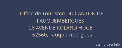 Office de Tourisme DU CANTON DE FAUQUEMBERGUES
