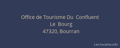 Office de Tourisme Du  Confluent