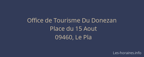 Office de Tourisme Du Donezan