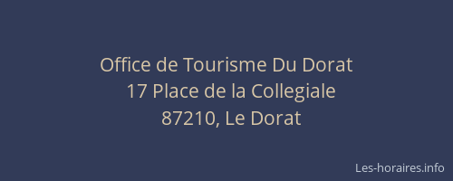 Office de Tourisme Du Dorat