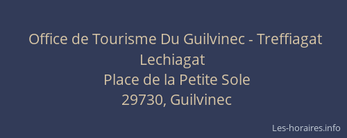 Office de Tourisme Du Guilvinec - Treffiagat Lechiagat