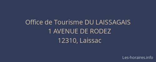 Office de Tourisme DU LAISSAGAIS
