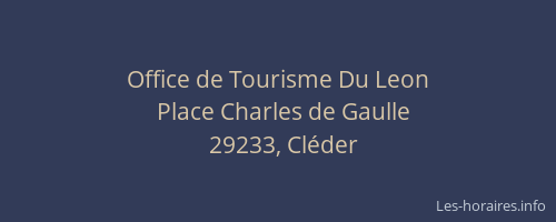Office de Tourisme Du Leon