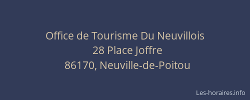 Office de Tourisme Du Neuvillois