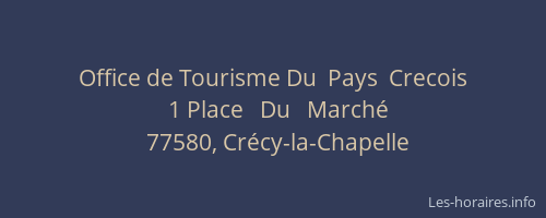Office de Tourisme Du  Pays  Crecois