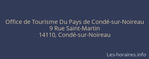 Office de Tourisme Du Pays de Condé-sur-Noireau