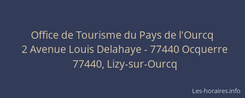 Office de Tourisme du Pays de l'Ourcq