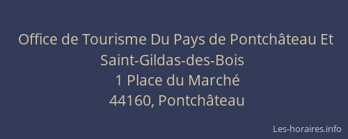 Office de Tourisme Du Pays de Pontchâteau Et Saint-Gildas-des-Bois