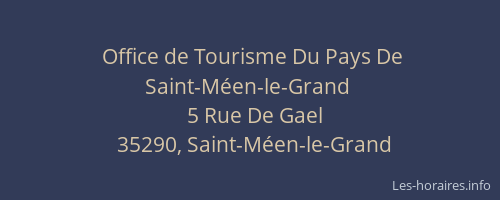 Office de Tourisme Du Pays De Saint-Méen-le-Grand