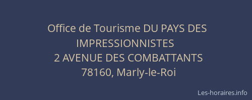 Office de Tourisme DU PAYS DES IMPRESSIONNISTES