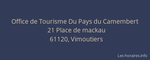 Office de Tourisme Du Pays du Camembert