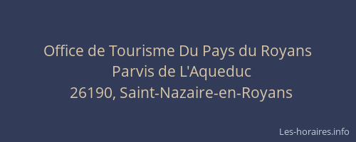 Office de Tourisme Du Pays du Royans