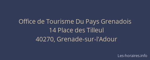 Office de Tourisme Du Pays Grenadois