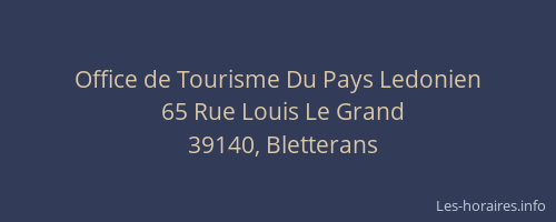 Office de Tourisme Du Pays Ledonien