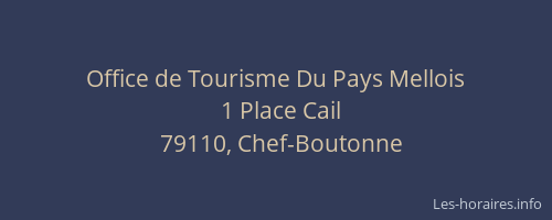 Office de Tourisme Du Pays Mellois
