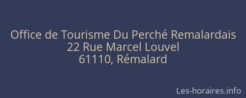 Office de Tourisme Du Perché Remalardais