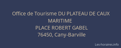 Office de Tourisme DU PLATEAU DE CAUX MARITIME