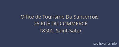 Office de Tourisme Du Sancerrois
