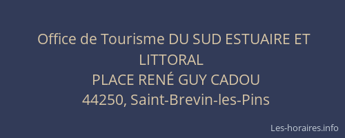 Office de Tourisme DU SUD ESTUAIRE ET LITTORAL