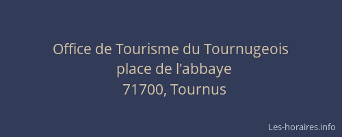 Office de Tourisme du Tournugeois