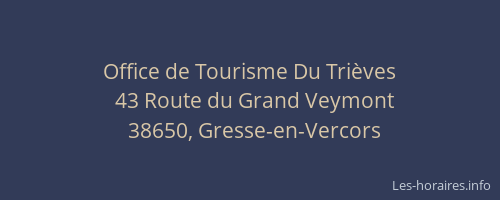 Office de Tourisme Du Trièves