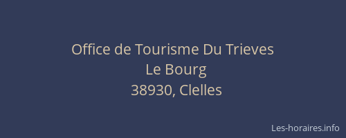 Office de Tourisme Du Trieves