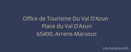 Office de Tourisme Du Val D'Azun