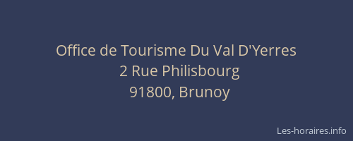 Office de Tourisme Du Val D'Yerres