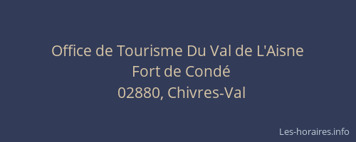 Office de Tourisme Du Val de L'Aisne