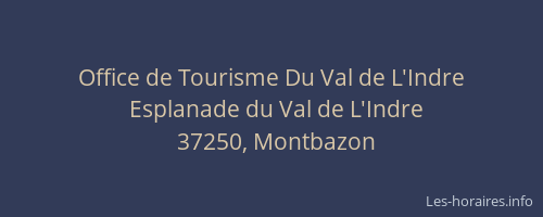 Office de Tourisme Du Val de L'Indre
