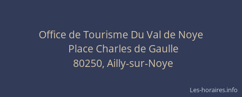 Office de Tourisme Du Val de Noye