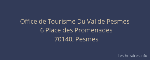 Office de Tourisme Du Val de Pesmes