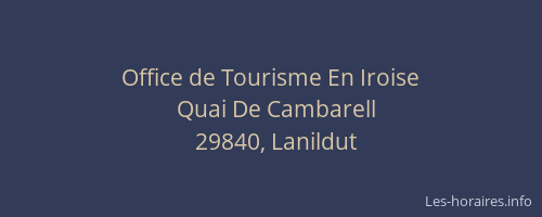 Office de Tourisme En Iroise