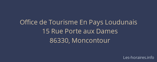 Office de Tourisme En Pays Loudunais