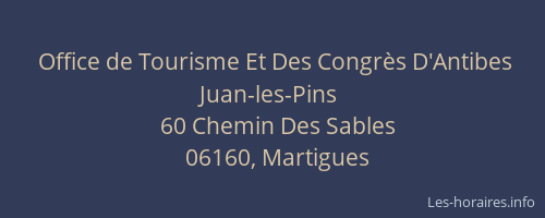 Office de Tourisme Et Des Congrès D'Antibes Juan-les-Pins