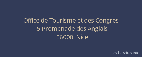 Office de Tourisme et des Congrès