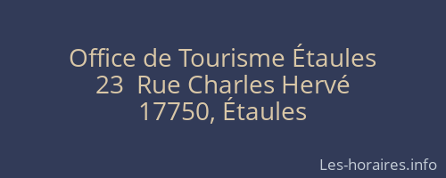 Office de Tourisme Étaules