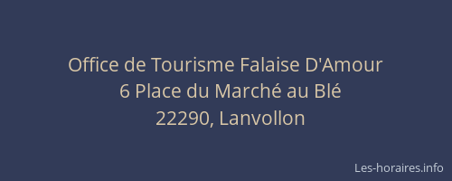 Office de Tourisme Falaise D'Amour