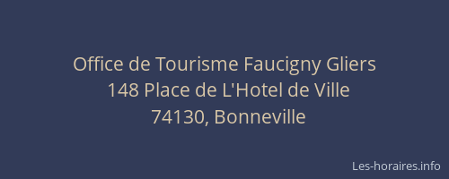 Office de Tourisme Faucigny Gliers