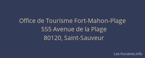 Office de Tourisme Fort-Mahon-Plage
