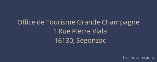 Office de Tourisme Grande Champagne