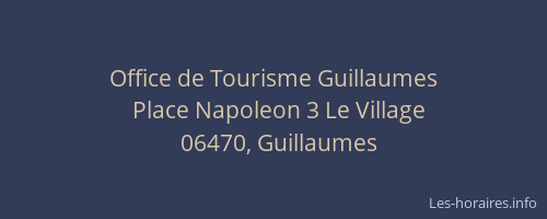 Office de Tourisme Guillaumes