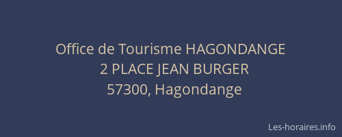 Office de Tourisme HAGONDANGE
