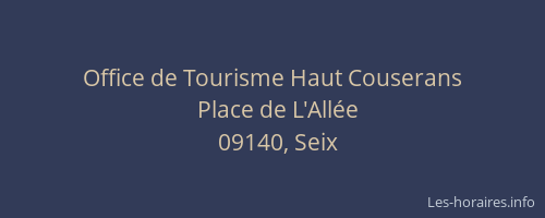 Office de Tourisme Haut Couserans